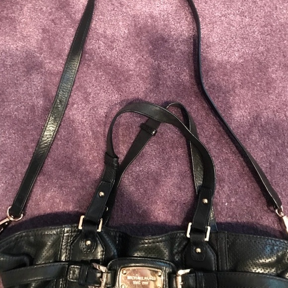 Large black leather Michael Kors tote - Picture 3 of 5